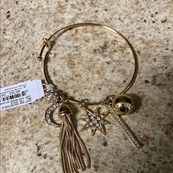 Anna & Ava Gold Charm Bracelet with Intricate Details - Picture 1 of 7